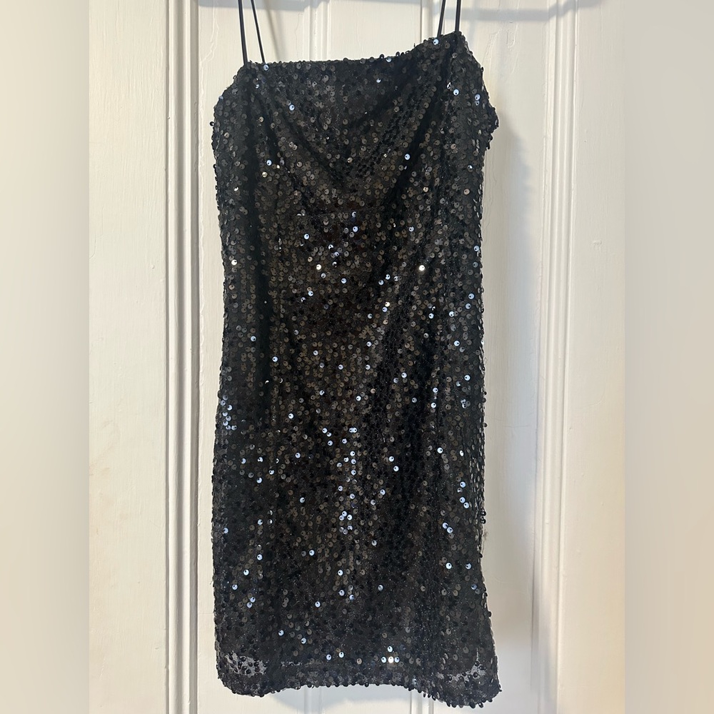 Urban Outfitters Black Sequin Dress